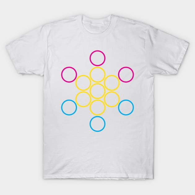 pans circles T-Shirt by chromatosis